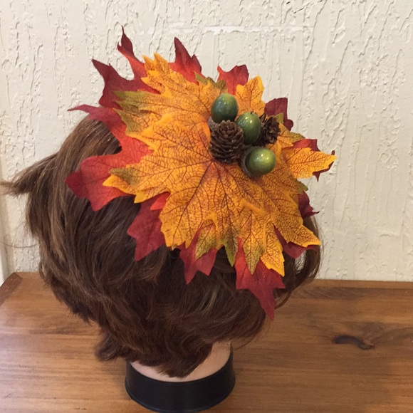 Fall Harvest Hair Clip Fascinator - Picture 3 of 6